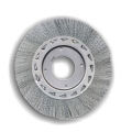 D55-100  Crimped Iron Wire Wheel Brush with High Density Filaments For Keys Machine